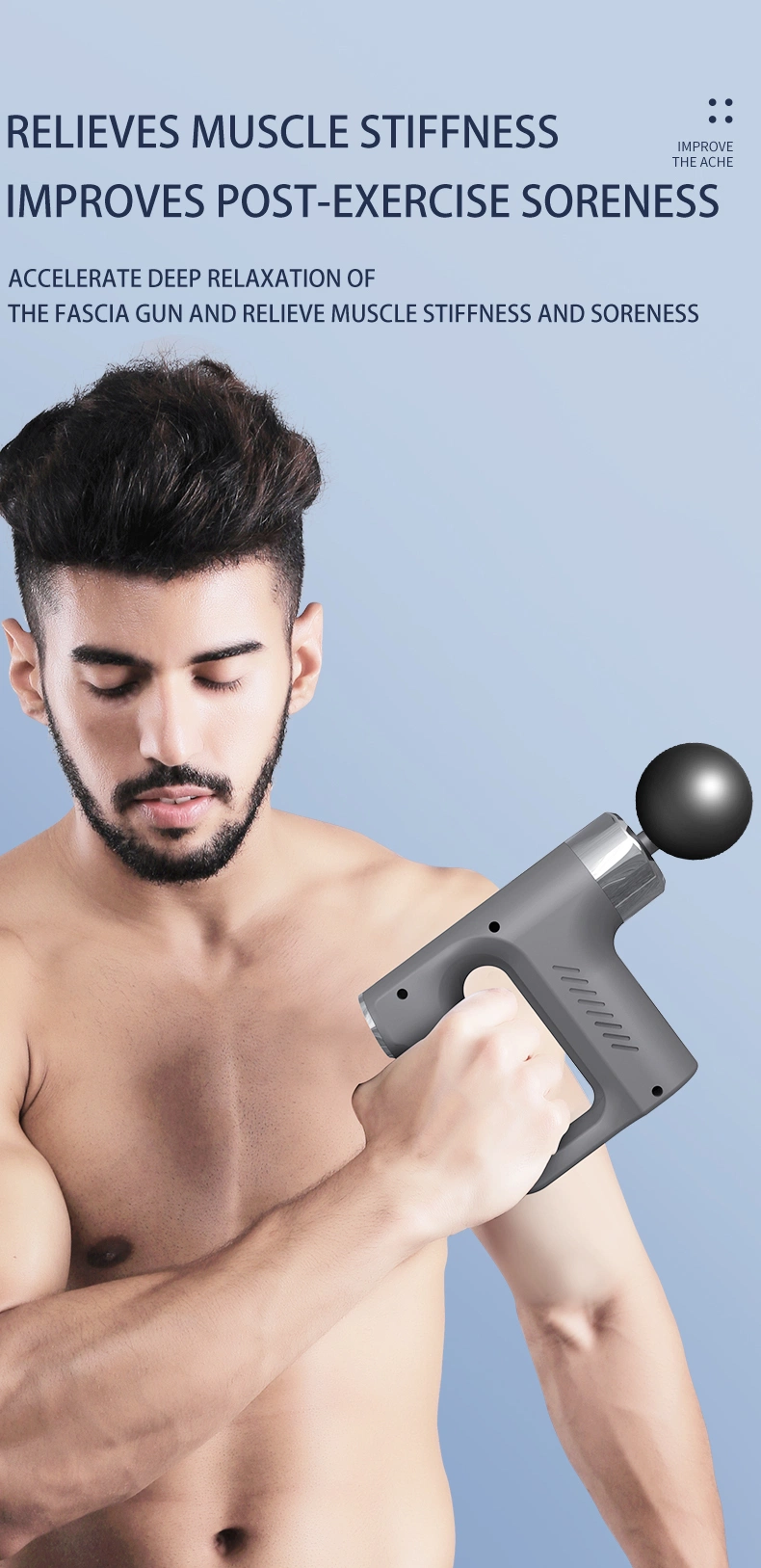 Powerful Professional Percussion Gym Sports Muscle Deep Tissu Fascia Mini Massage Gun